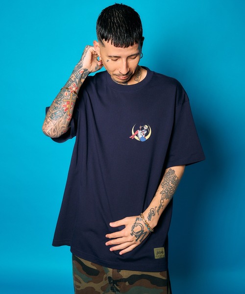 Subciety(サブサエティ)の「Moon light tee(Tシャツ/カットソー・メンズ・ブラック/ネイビー/ホワイト・SMALL/MEDIUM/LARGE/X-LARGE/XX-LARGE)」の14枚目の写真