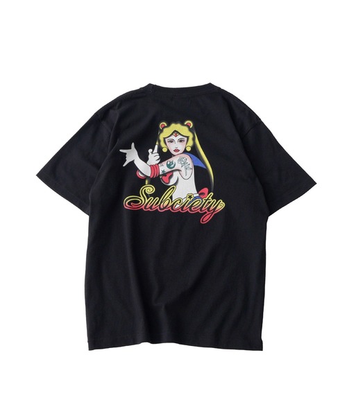 Subciety(サブサエティ)の「Moon light tee(Tシャツ/カットソー・メンズ・ブラック/ネイビー/ホワイト・SMALL/MEDIUM/LARGE/X-LARGE/XX-LARGE)」の6枚目の写真