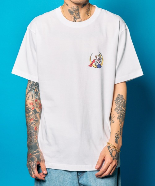 Subciety(サブサエティ)の「Moon light tee(Tシャツ/カットソー・メンズ・ブラック/ネイビー/ホワイト・SMALL/MEDIUM/LARGE/X-LARGE/XX-LARGE)」の8枚目の写真