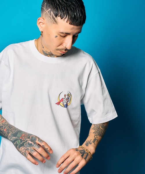 Subciety(サブサエティ)の「Moon light tee(Tシャツ/カットソー・メンズ・ブラック/ネイビー/ホワイト・SMALL/MEDIUM/LARGE/X-LARGE/XX-LARGE)」の9枚目の写真