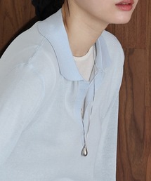 BLUEEAST（ブルーイースト）の「ドロップボールロングネックレス / サージカルステンレス（ネックレス）」