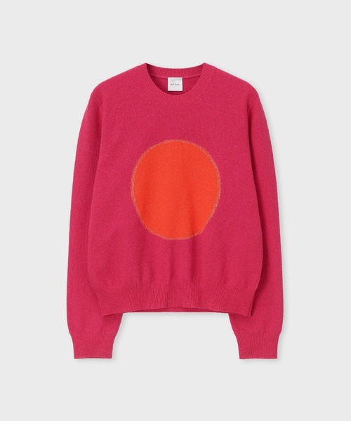 Paul Smith(ポールスミス)の「ウィメンズ サークルモチーフ ニット / 165221 778N(ニット/セーター・レディース・ローズ・MEDIUM)」の1枚目の写真
