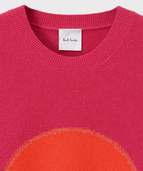Paul Smith(ポールスミス)の「ウィメンズ サークルモチーフ ニット / 165221 778N(ニット/セーター・レディース・ローズ・MEDIUM)」の2枚目の写真