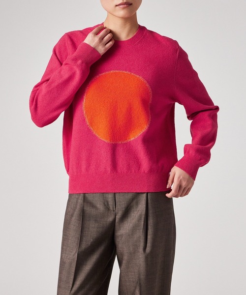 Paul Smith(ポールスミス)の「ウィメンズ サークルモチーフ ニット / 165221 778N(ニット/セーター・レディース・ローズ・MEDIUM)」の5枚目の写真