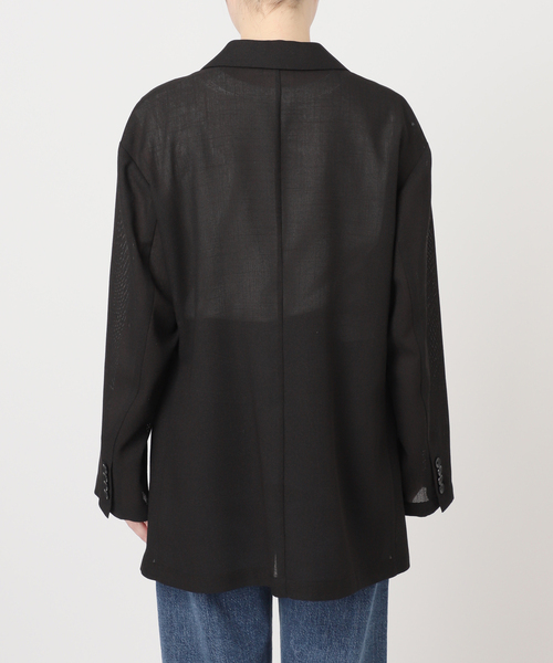 journal standard L'essage（ジャーナルスタンダードレサージュ）の「2WAYイージージャケット（テーラードジャケット・レディース・ベージュ/ブラック・FREE）」の14枚目の写真