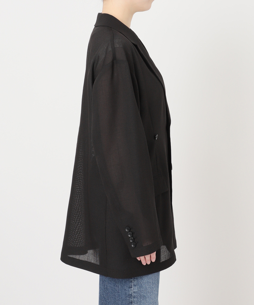 journal standard L'essage（ジャーナルスタンダードレサージュ）の「2WAYイージージャケット（テーラードジャケット・レディース・ベージュ/ブラック・FREE）」の15枚目の写真