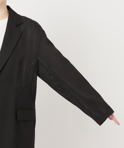 journal standard L'essage（ジャーナルスタンダードレサージュ）の「2WAYイージージャケット（テーラードジャケット・レディース・ベージュ/ブラック・FREE）」の16枚目の写真