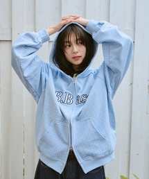 BROKEN BASE（ブロークンベース）の「B.Base Assort Double-Zip Hoodie / B.Base アソートダブルジップフーディー（パーカー）」