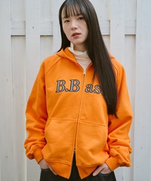 BROKEN BASE（ブロークンベース）の「B.Base Assort Double-Zip Hoodie / B.Base アソートダブルジップフーディー（パーカー）」