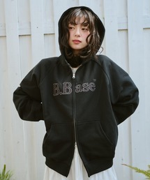 BROKEN BASE（ブロークンベース）の「B.Base Assort Double-Zip Hoodie / B.Base アソートダブルジップフーディー（パーカー）」