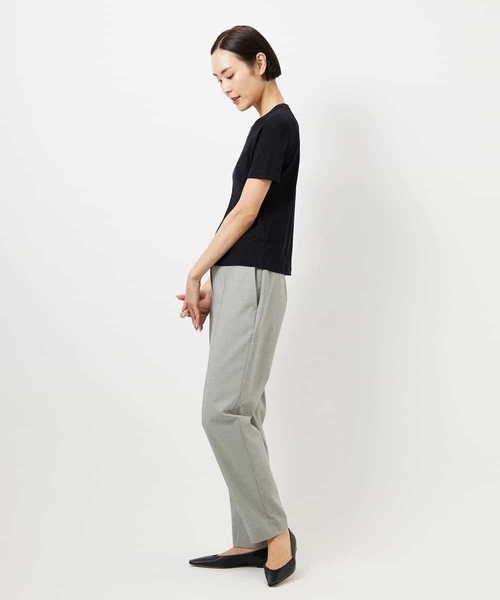 MICHEL KLEIN（ミッシェル・クラン）の「[2WAYストレッチ]テーパードパンツ（その他パンツ・レディース・ブルー/ライトグレー/ブラック・38）」の6枚目の写真