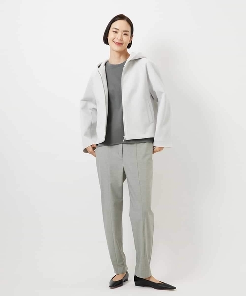 MICHEL KLEIN（ミッシェル・クラン）の「[2WAYストレッチ]テーパードパンツ（その他パンツ・レディース・ブルー/ライトグレー/ブラック・38）」の8枚目の写真