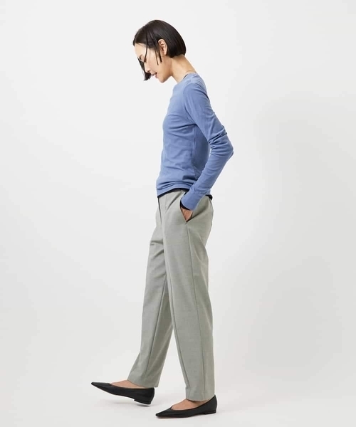 MICHEL KLEIN（ミッシェル・クラン）の「[2WAYストレッチ]テーパードパンツ（その他パンツ・レディース・ブルー/ライトグレー/ブラック・38）」の14枚目の写真