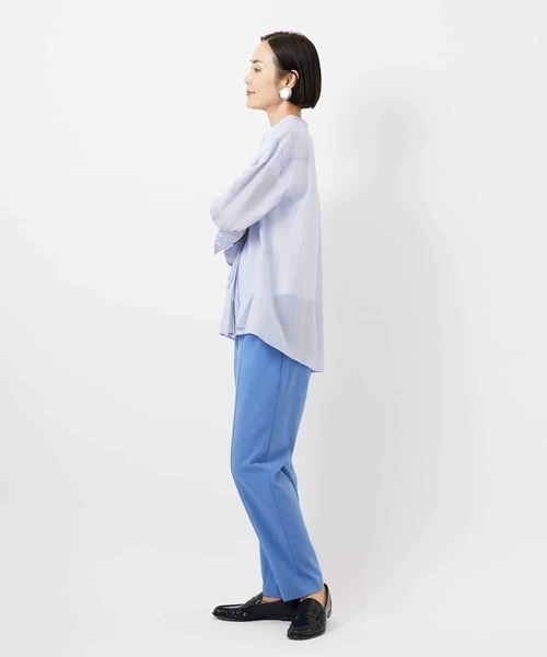MICHEL KLEIN（ミッシェル・クラン）の「[2WAYストレッチ]テーパードパンツ（その他パンツ・レディース・ブルー/ライトグレー/ブラック・38）」の18枚目の写真