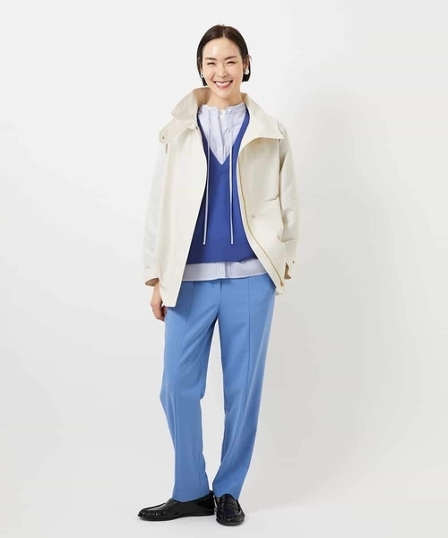 MICHEL KLEIN（ミッシェル・クラン）の「[2WAYストレッチ]テーパードパンツ（その他パンツ・レディース・ブルー/ライトグレー/ブラック・38）」の21枚目の写真