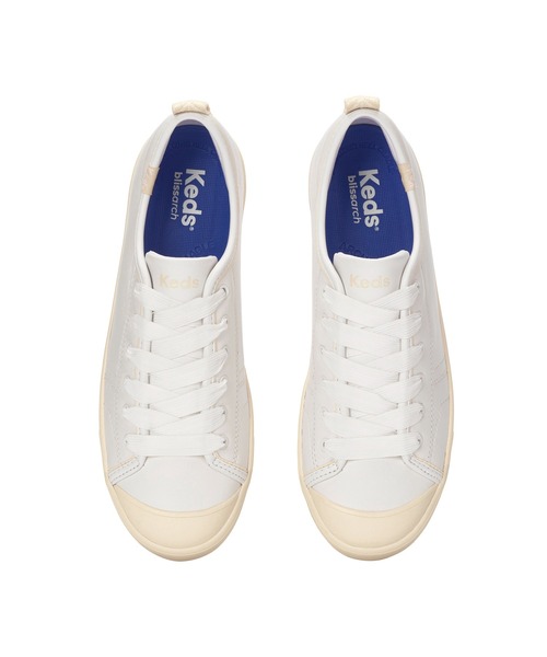 Keds(ケッズ)の「Keds ケッズ クルーズ レザー ホワイト(スニーカー・レディース・ホワイト・22.5cm/23.5cm/24.5cm/24.0cm/25.0cm/23.0cm)」の3枚目の写真
