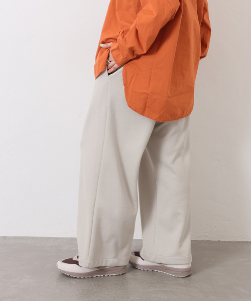 JOURNAL STANDARD LUXE（ジャーナルスタンダード　ラックス）の「ブークレーストレートパンツ（その他パンツ・レディース・ベージュ/ブラック・FREE）」の9枚目の写真