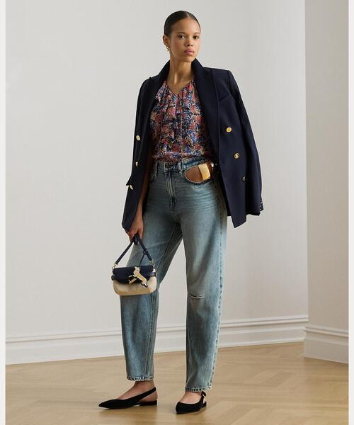 LAUREN RALPH LAUREN（ローレン ラルフ ローレン）の「フローラル フリルトリム ジョーゼット ブラウス（シャツ/ブラウス・レディース・マルチ・S/M/XS/XXS）」の5枚目の写真