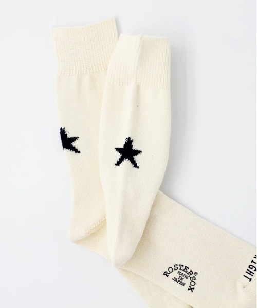 ROSTER SOX（ロスターソックス）の「ROSTER SOX/ロスターソックス/STAR by X/RX-4（ソックス/靴下・レディース・ホワイト/ブラック・1）」の2枚目の写真