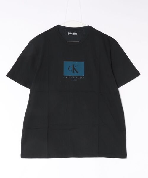 Calvin Klein(カルバン・クライン)の「【CALVIN KLEIN】ロゴTシャツ 半袖 シンプル クルーネック(Tシャツ/カットソー・メンズ・ブラック/ホワイト・LARGE/MEDIUM/X-LARGE)」の2枚目の写真