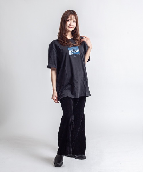 Calvin Klein(カルバン・クライン)の「【CALVIN KLEIN】ロゴTシャツ 半袖 シンプル クルーネック(Tシャツ/カットソー・メンズ・ブラック/ホワイト・LARGE/MEDIUM/X-LARGE)」の20枚目の写真