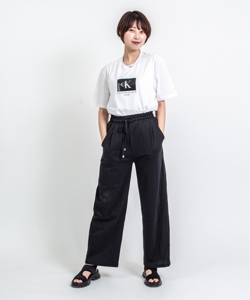 Calvin Klein(カルバン・クライン)の「【CALVIN KLEIN】ロゴTシャツ 半袖 シンプル クルーネック(Tシャツ/カットソー・メンズ・ブラック/ホワイト・LARGE/MEDIUM/X-LARGE)」の13枚目の写真