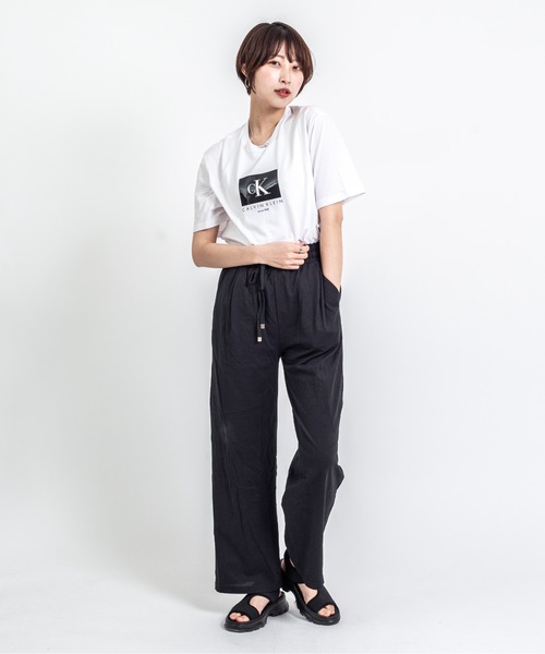 Calvin Klein(カルバン・クライン)の「【CALVIN KLEIN】ロゴTシャツ 半袖 シンプル クルーネック(Tシャツ/カットソー・メンズ・ブラック/ホワイト・LARGE/MEDIUM/X-LARGE)」の14枚目の写真