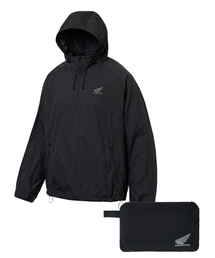 Pigment Scratch Logo Hoodie Zip-Up Navy（パーカー）｜HONDA