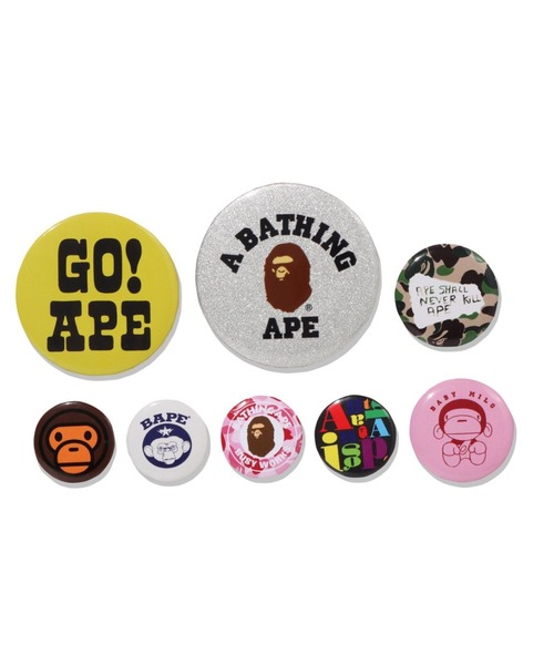 A BATHING APE（アベイシングエイプ）の「A BATHING APE PINS SET M