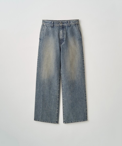 Juha(ユハ)の「FORMED WIDE DENIM(FADED WASH)(デニムパンツ・メンズ・ブルー/ブラック・4/3/2)」の11枚目の写真