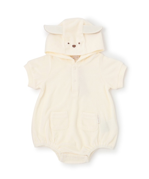 petit main（プティマイン）の「アニマルなりきりロンパース（ロンパース・キッズ・イエロー/アイボリー/ブラウン/チャコール・80ｃｍ/70cm）」の8枚目の写真