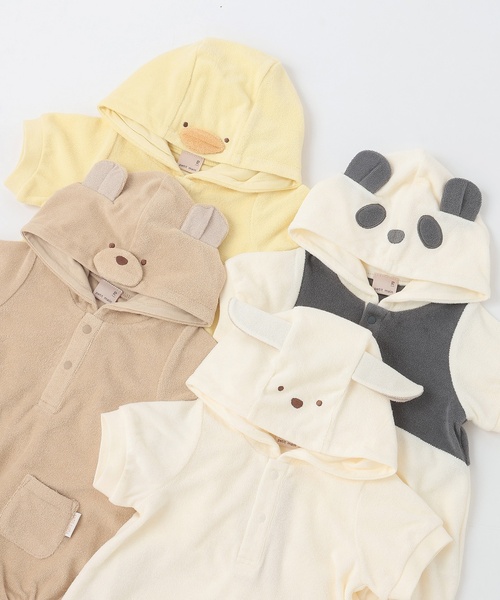 petit main（プティマイン）の「アニマルなりきりロンパース（ロンパース・キッズ・イエロー/アイボリー/ブラウン/チャコール・80ｃｍ/70cm）」の12枚目の写真