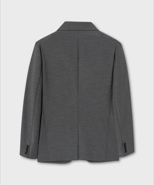 NONBLANK（ノンブランク）の「[夏]ハイクールセミオーバーフィットブレザー_MELANGE GREY（テーラードジャケット・メンズ・グレー・MEDIUM/LARGE/X-LARGE）」の3枚目の写真