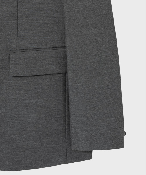 NONBLANK（ノンブランク）の「[夏]ハイクールセミオーバーフィットブレザー_MELANGE GREY（テーラードジャケット・メンズ・グレー・MEDIUM/LARGE/X-LARGE）」の6枚目の写真