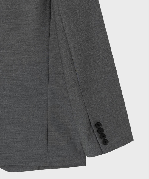NONBLANK（ノンブランク）の「[夏]ハイクールセミオーバーフィットブレザー_MELANGE GREY（テーラードジャケット・メンズ・グレー・MEDIUM/LARGE/X-LARGE）」の7枚目の写真