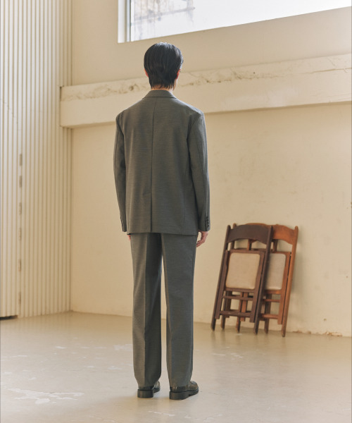 NONBLANK（ノンブランク）の「[夏]ハイクールセミオーバーフィットブレザー_MELANGE GREY（テーラードジャケット・メンズ・グレー・MEDIUM/LARGE/X-LARGE）」の14枚目の写真