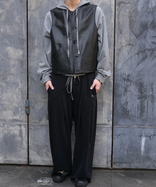 SHINYAKOZUKA（シンヤコヅカ）の「ORDINARY HOME BAGGY(ISSUE#8)（スウェットパンツ・メンズ・グレー/ブラック・MEDIUM/SMALL）」の6枚目の写真