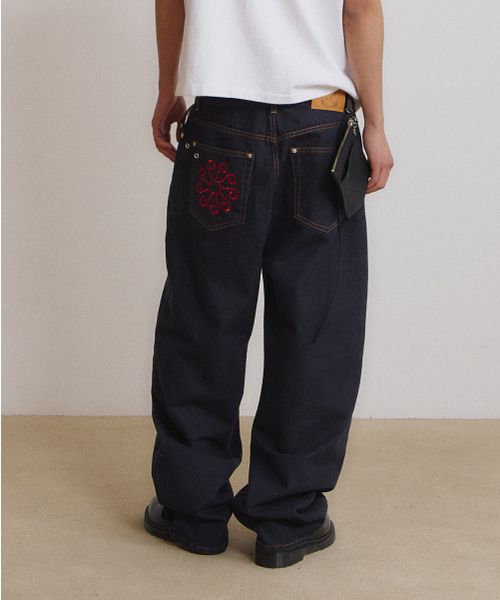 Linking Wide Denim Pants 【公式通販】