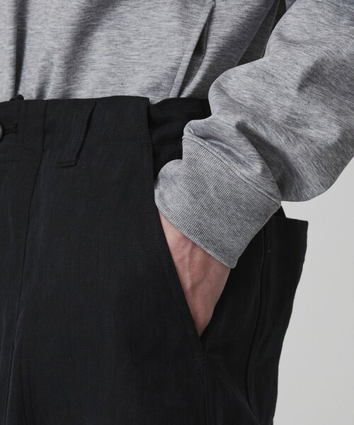 UNITED TOKYO（ユナイテッドトウキョウ）の「【数量限定】HEMP SUEDE ファティーグパラシュートPT　｜ＳＥＴＵＰ可能（その他パンツ・メンズ・ダークグレー/ブラック・1/2）」の15枚目の写真