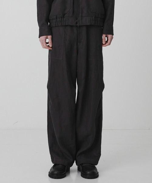 UNITED TOKYO（ユナイテッドトウキョウ）の「【数量限定】HEMP SUEDE ファティーグパラシュートPT　｜ＳＥＴＵＰ可能（その他パンツ・メンズ・ダークグレー/ブラック・1/2）」の10枚目の写真