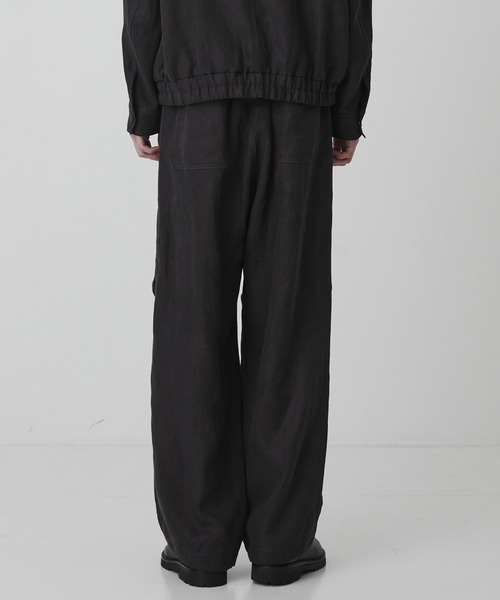 UNITED TOKYO（ユナイテッドトウキョウ）の「【数量限定】HEMP SUEDE ファティーグパラシュートPT　｜ＳＥＴＵＰ可能（その他パンツ・メンズ・ダークグレー/ブラック・1/2）」の8枚目の写真