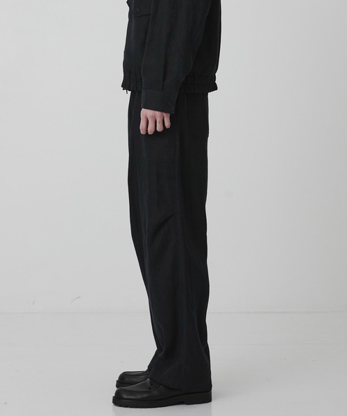 UNITED TOKYO（ユナイテッドトウキョウ）の「【数量限定】HEMP SUEDE ファティーグパラシュートPT　｜ＳＥＴＵＰ可能（その他パンツ・メンズ・ダークグレー/ブラック・1/2）」の6枚目の写真