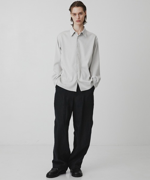 UNITED TOKYO（ユナイテッドトウキョウ）の「【数量限定】HEMP SUEDE ファティーグパラシュートPT　｜ＳＥＴＵＰ可能（その他パンツ・メンズ・ダークグレー/ブラック・1/2）」の3枚目の写真