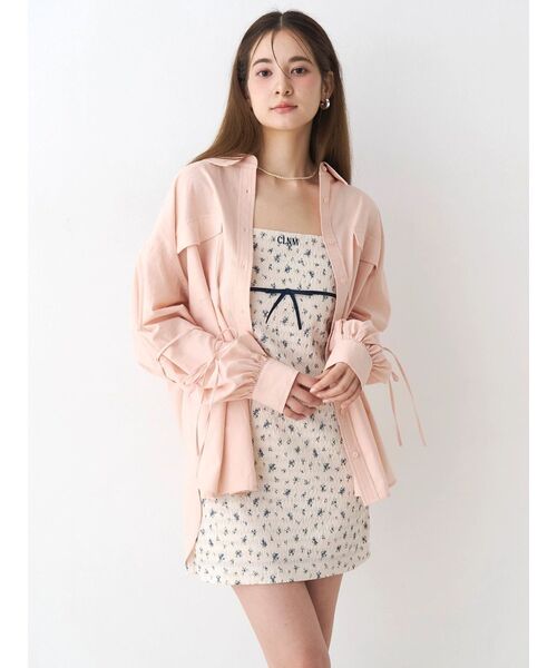 CALNAMUR(カルナムール)の「バックリボンオーバーコットンシャツ(シャツ/ブラウス・レディース・ピンク/イエロー/ベージュ・FREE)」の19枚目の写真