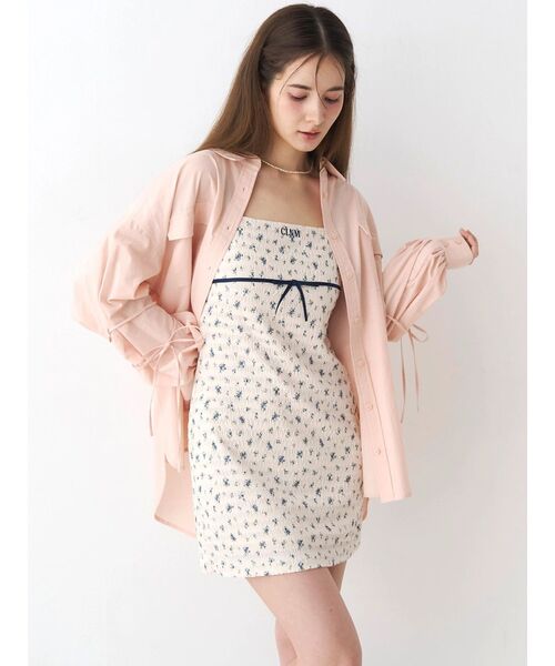 CALNAMUR(カルナムール)の「バックリボンオーバーコットンシャツ(シャツ/ブラウス・レディース・ピンク/イエロー/ベージュ・FREE)」の5枚目の写真