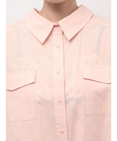 CALNAMUR（カルナムール）の「バックリボンオーバーコットンシャツ（シャツ/ブラウス・レディース・ピンク/イエロー/ベージュ・FREE）」の5枚目の写真