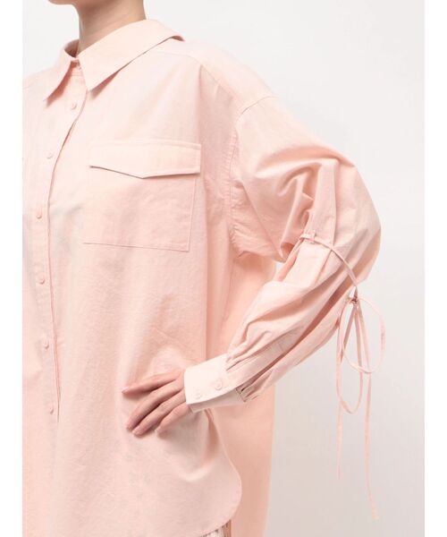 CALNAMUR（カルナムール）の「バックリボンオーバーコットンシャツ（シャツ/ブラウス・レディース・ピンク/イエロー/ベージュ・FREE）」の6枚目の写真