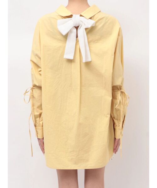 CALNAMUR（カルナムール）の「バックリボンオーバーコットンシャツ（シャツ/ブラウス・レディース・ピンク/イエロー/ベージュ・FREE）」の11枚目の写真