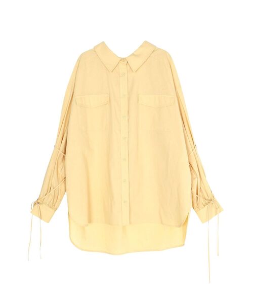 CALNAMUR（カルナムール）の「バックリボンオーバーコットンシャツ（シャツ/ブラウス・レディース・ピンク/イエロー/ベージュ・FREE）」の16枚目の写真