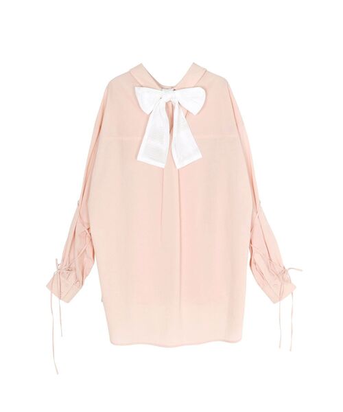 CALNAMUR（カルナムール）の「バックリボンオーバーコットンシャツ（シャツ/ブラウス・レディース・ピンク/イエロー/ベージュ・FREE）」の21枚目の写真